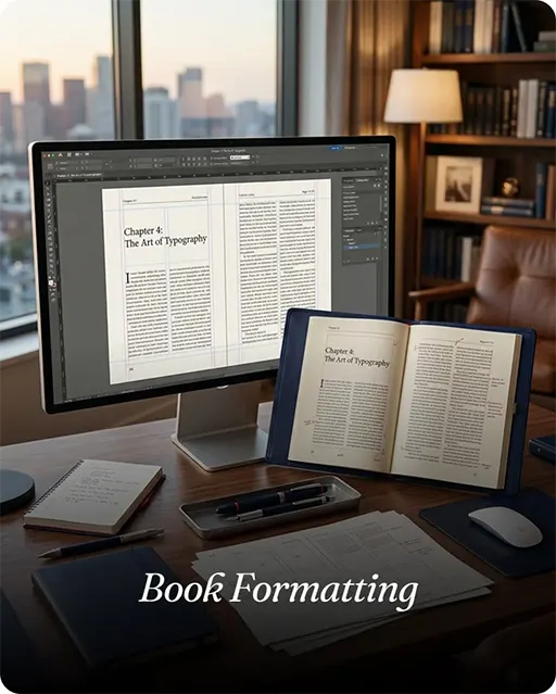 Book interior typesetting
