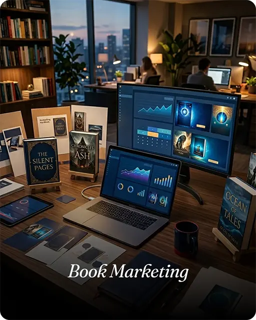 A book launch in progress