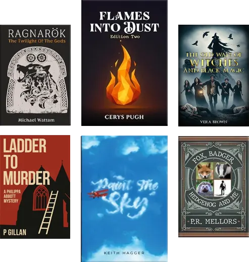 A stack of UK Publishing House book mockups